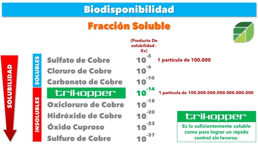 TRIKOPPER 50 - Biodisponibilidad